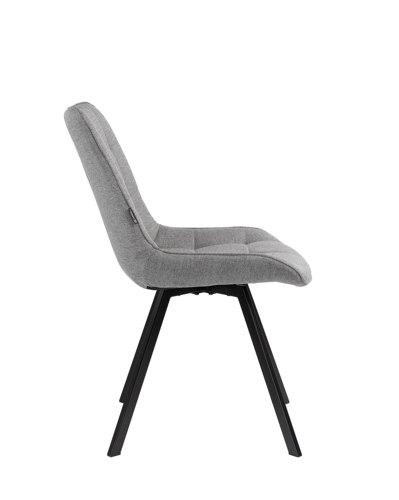 PANKO Velvet Upholstered Swivel Chair, Black