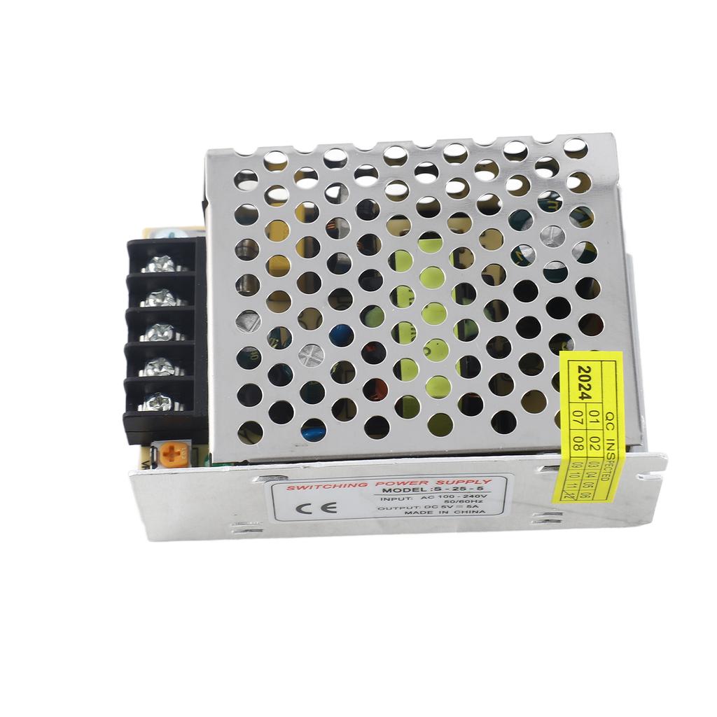 AC 100V 240V to DC 5V 5A 25W Voltage Transformer Switch Power Supply for Led Strip