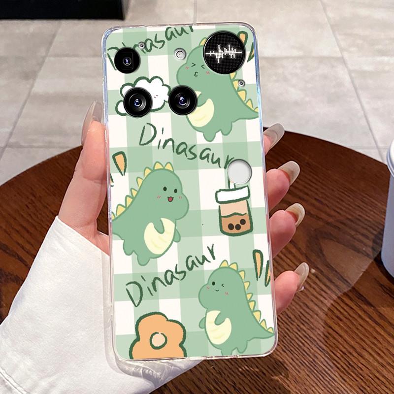 Casing For Nothing Phone (3) Case For Phone3 Back Cover Aesthetic Fashion Cute Cat Cartoon Transparent Soft Silicone Phone Case