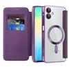 KEYSION Plating PU Leather Flip Wallet Case for Samsung A07 A06 A05 Cards Slots Magnetic Phone Back Cover for Galxy A05 A06 A07