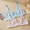 Plus Size Ultra-thin Lace Bras Women Sexy Exquisite Bras Non-padded Push Up Hollow Out Gathered Solid Underwear 34-40 B/C CUP
