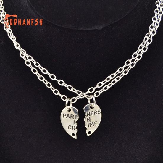 3er Freundschaftsketten Herz Anhänger - BFF Halsketten Für Mädchen