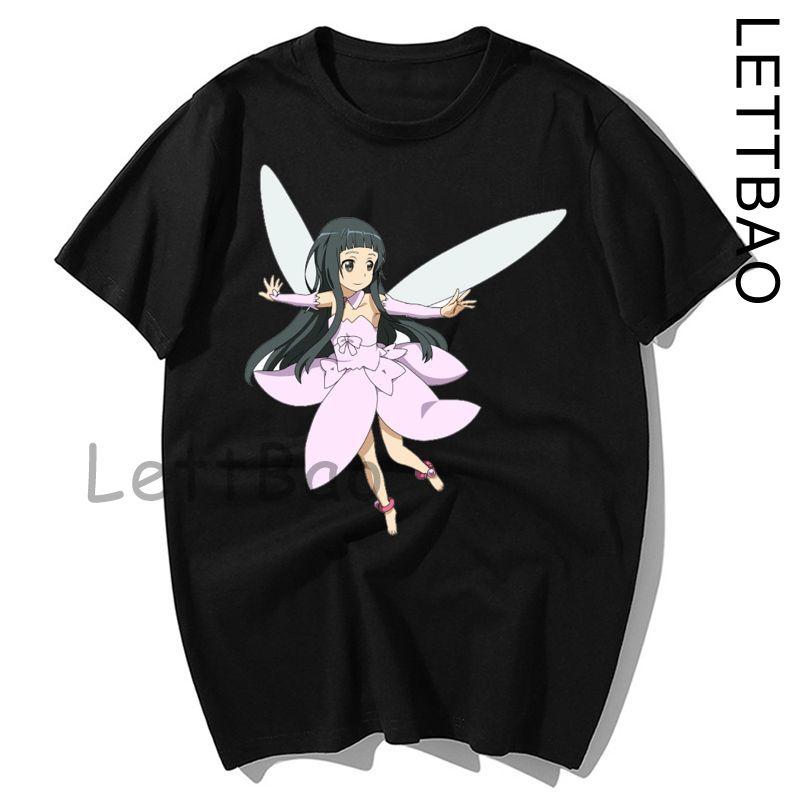 Japanese Anime Men Sword Art Online T Shirt Fashion Print Summer Women Novelty Cotton Short