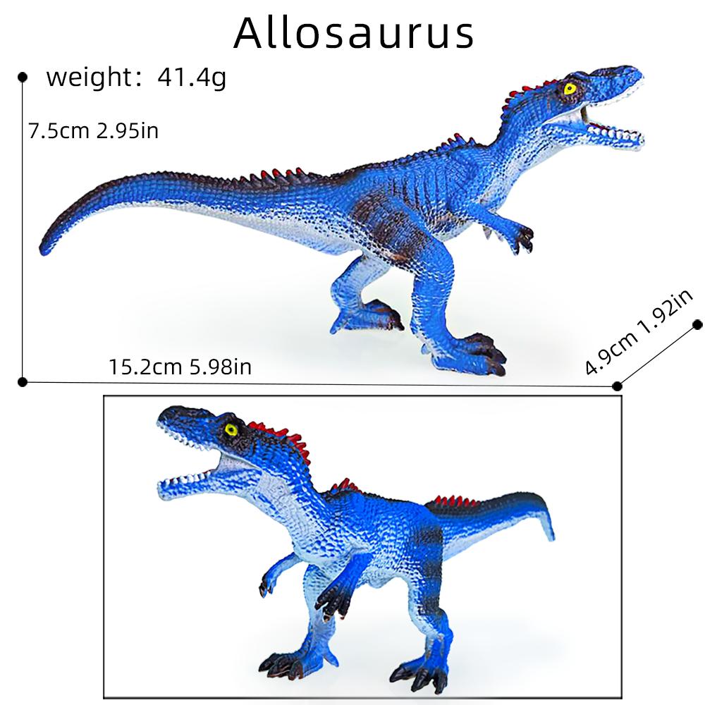 Simulation Animal Dinosaur Model Stegosaurus Hadrosaur Tyrannosaurus Figures Cognitive Educational Puzzle Toys Christmas Gifts