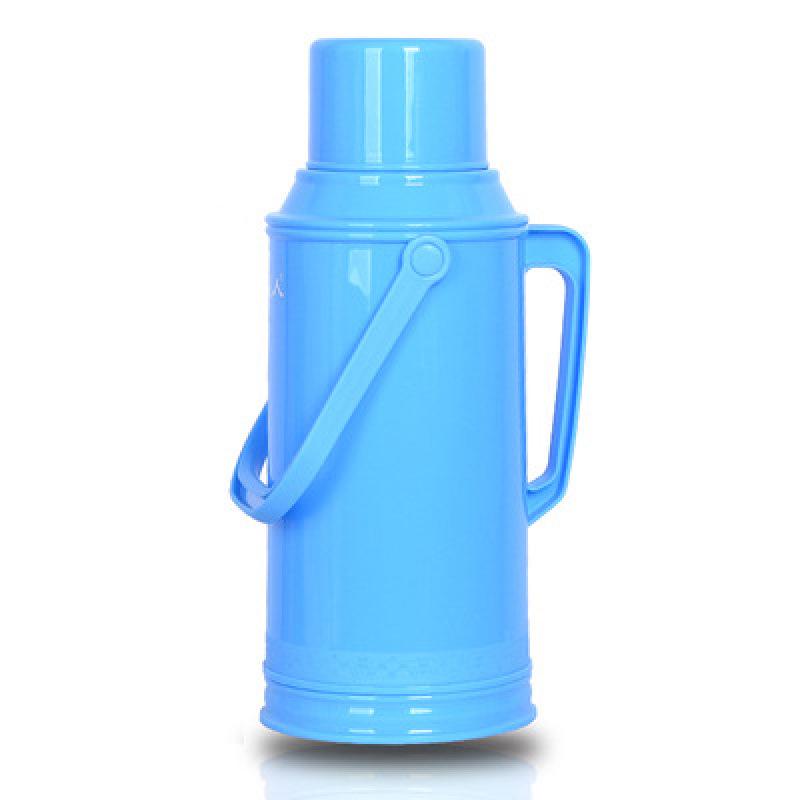 Leather-Covered Glass Liner Thermos Bottle for Dorms - Keeps Water Hot