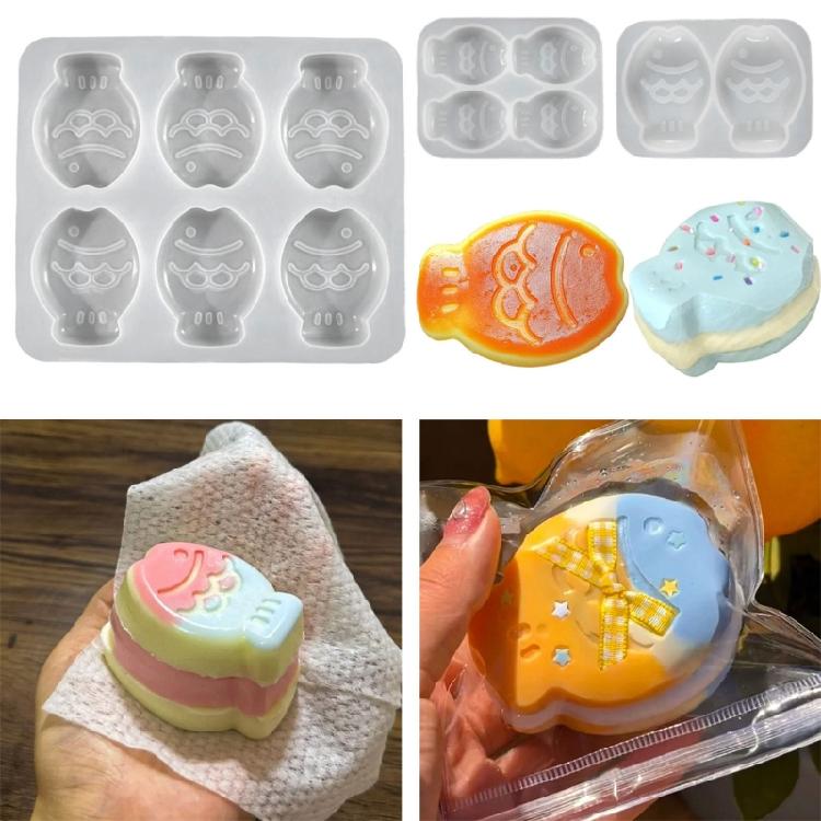 Eye Catching Fish Dessert Baking Tool Convenient Dessert Cake Embosser Moulds