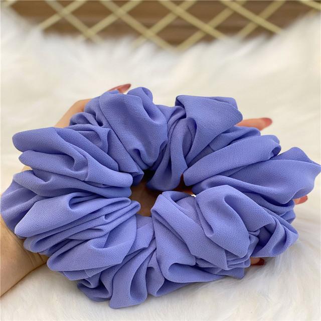 Buy Plain Candy Color Malaysian Bunch Hair Tie Women Bubble - Main Image