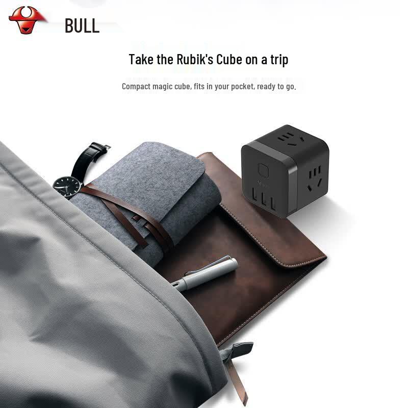 BULL Cube 3-Outlet 3-USB Power Strip