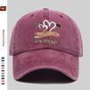 Pc Summer Leopard Print Baseball Cap with Golden Brushstroke and White Double Heart Pattern Design Sun Hat Comfortable and Lig