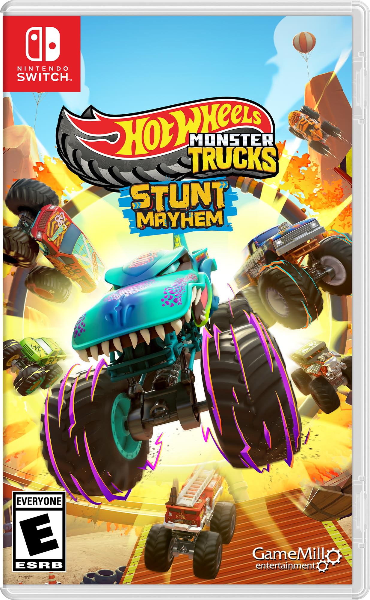 

Hot Wheels Monster Stunt Mayhem North Switch Trucks (Import America) – красный