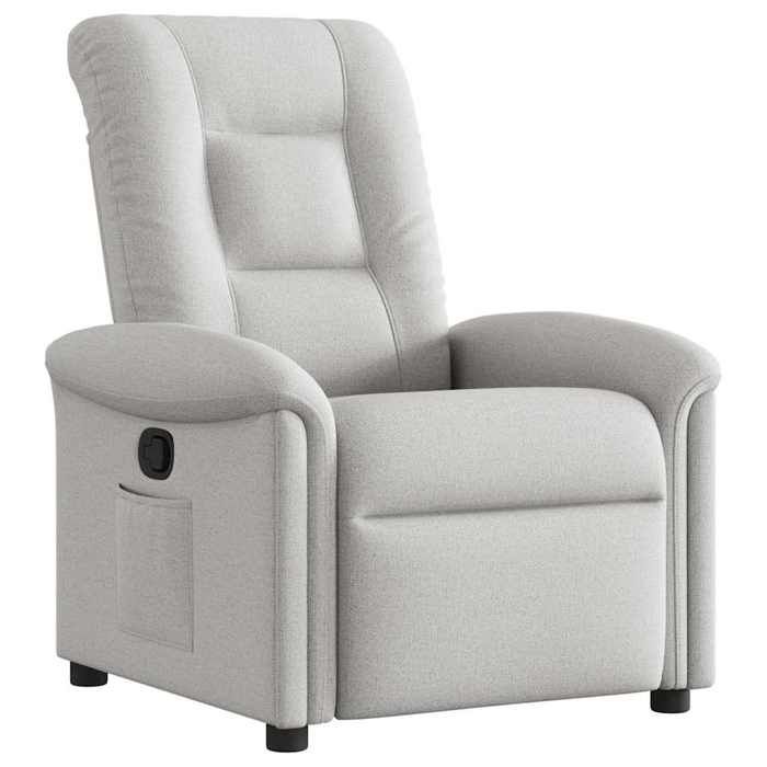 VidaXL Fauteuil inclinable gris nuage tissu, fauteuil, fauteuil inclinable TV, poussette, fauteuil inclinable pour personnes 4015625