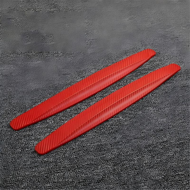 

Car Front And Rear Bumper Anti-Collision Strips Scratch-Resistant Rubber Strips And Car Body Anti-Scratch Stickers one size красный