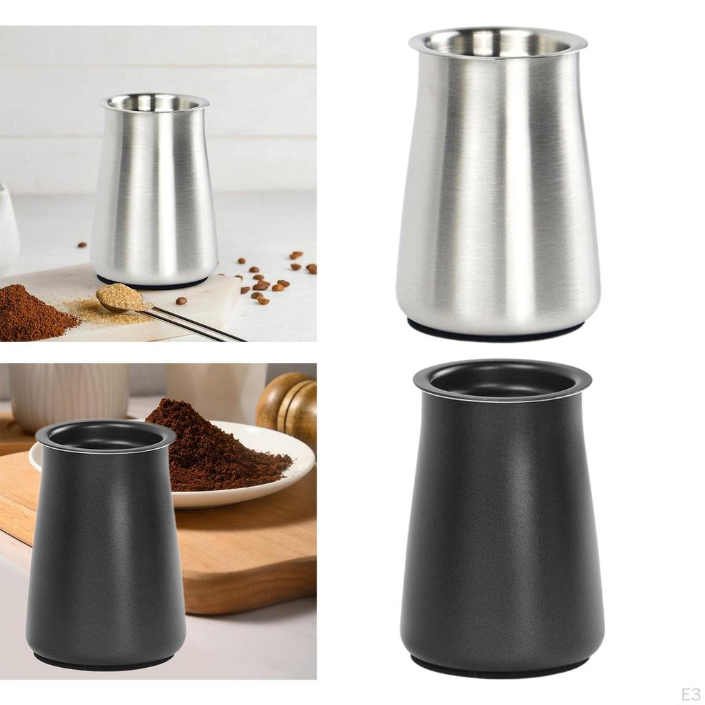 Coffee Ground Sifter Powder Sieve Stainless Steel Cup Receiver Reusable for Bar