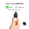 M25 2 in 1 For CarPlay/Android Auto Wired to Wireless Car Adapter Bluetooth-compatible 5.4 AI Box USB Dongle