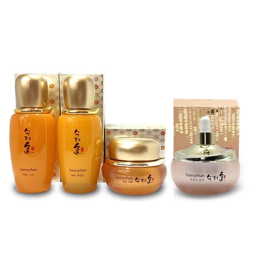 Sooryehan Hwayun 4 Kinds Skin Care Set (Toner+Lotion+Cream+Bisan Dam Essential Essence)