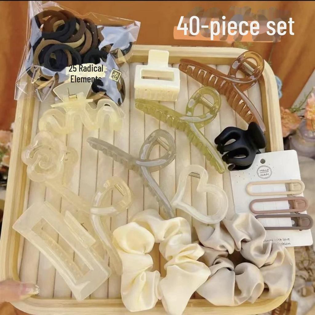 Αξεσουάρ Μαλλιών Υψηλής Ποιότητας Άνοιξης & Καλοκαιριού: Σετ Κλιπ Μεγάλου Μεγέθους για Ενήλικες & Κλιπ Αγάπης