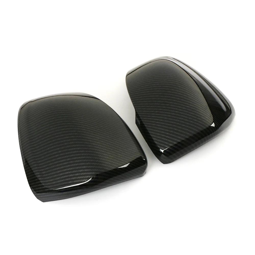 For Volvo XC40 2019-2024 Carbon Fiber Color Side Mirror Cover Chrome Rear View Mirror Protector Shell Trim Sticker