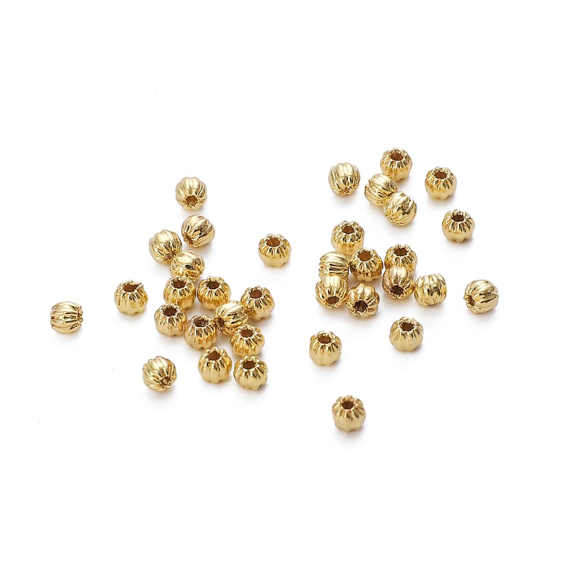 

Медные бусины-фонарики с рисунком тыквы для изготовления ювелирных изделий своими руками, аксессуары для рукоделия 3mm 50pcs