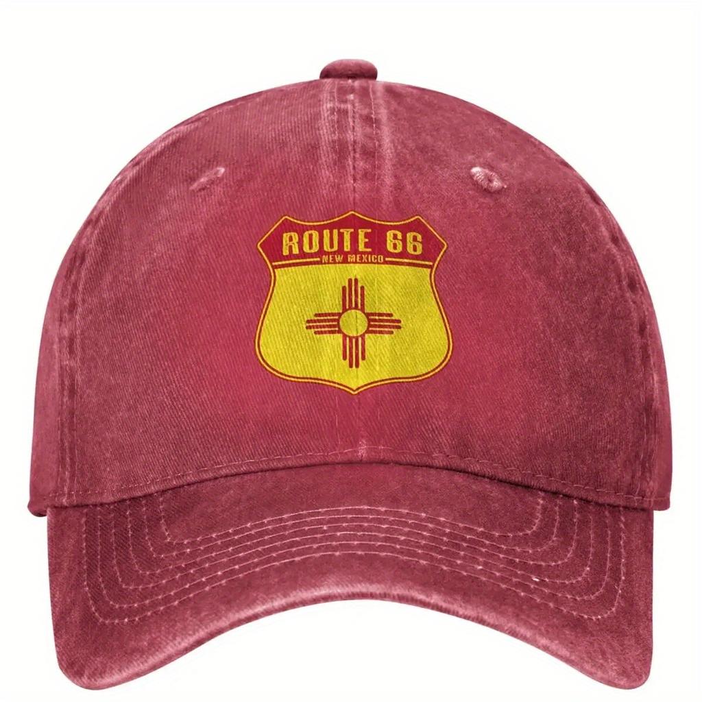 Pc Route Baseball New Mexico Streetwear Mens Dad Sun Hat Outdoor Sports Baseball Cap Gift for Birthday