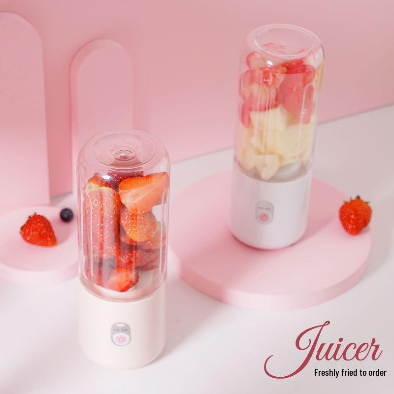 Portable Ice Crusher & Blender for Fruits and Vegetables - Mini Home Juicer with Charger