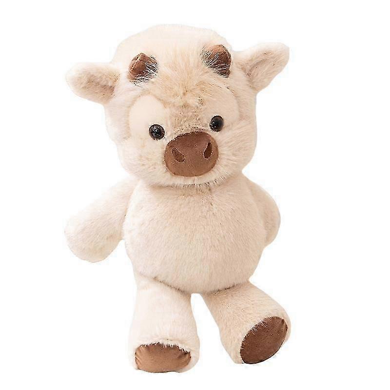 1Pcs 40cm Huggable Running Cow Plush Toy, Highland Cattle Stuffed Animal Doll, Soothing Companion Gift for Kids