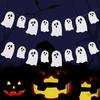 1 Zestaw Halloweenowy Uroczy Biały Baner Ducha Festiwal Duchów Girlandy Domowe Dekoracja Szczęśliwego Dnia Halloween Biały Baner Ducha Dekoracja