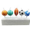 Children's Birthday Cake Candle Creative Cartoon Simulation Soccer Basketball Bowling Volleyball Shape Birthday Candle