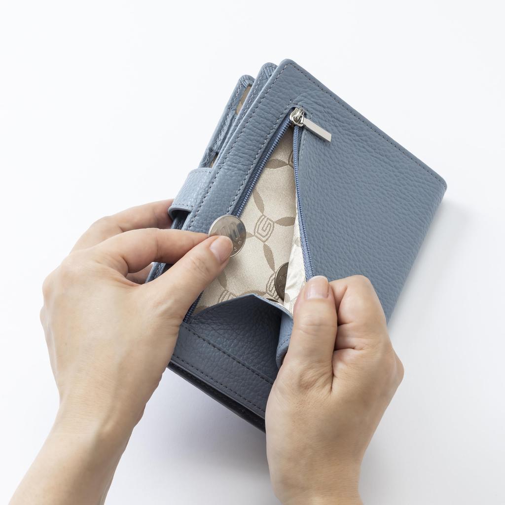 Medication Note Hospital Medical Card Medical Card Genuine Made In Blue Gray [Giudi] Holder, Wallet, Holder, Holder, Leather, Italy, Women's,