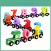 Magnetic Wooden Train Set For Children Learning And Cognitive Play