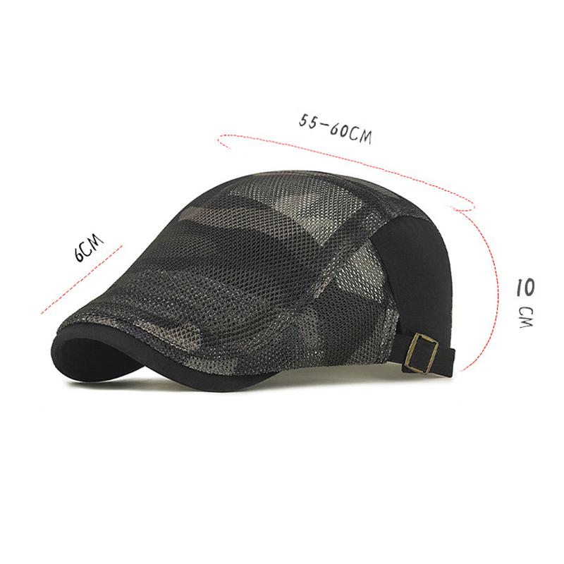 Sommer Outdoor Schirmmütze Herren Sonnenschutz Mesh Vorwärtskappe Leicht Atmungsaktiv Camouflage Kappe
