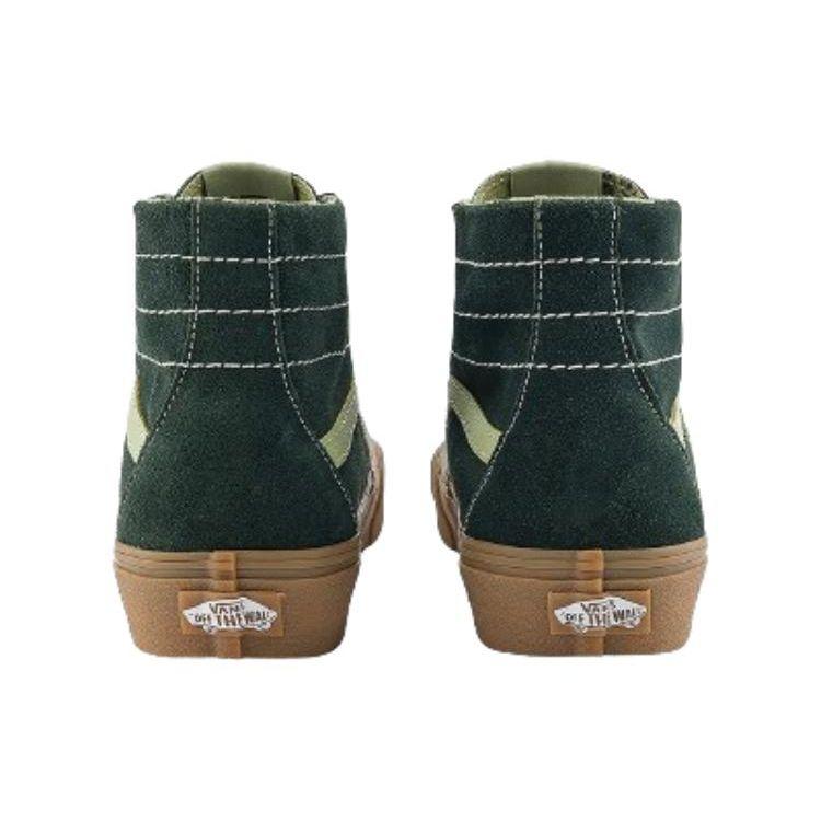 Vans Versatile Comfortable Simple High-Top Skate Shoes Unisex Sneakers Green VN0009Q0BZ0