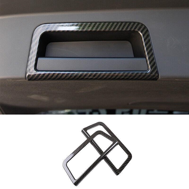 For Range Rover Evoque - Carbon Fiber Tailgate Door Handle Frame Trim 2X