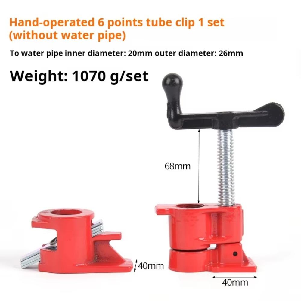 Adjustable Pipe Clamp Set 1/2/3/4 Inch Heavy Duty Clamp Heavy Duty Wood Gluing Clamp  Woodworking