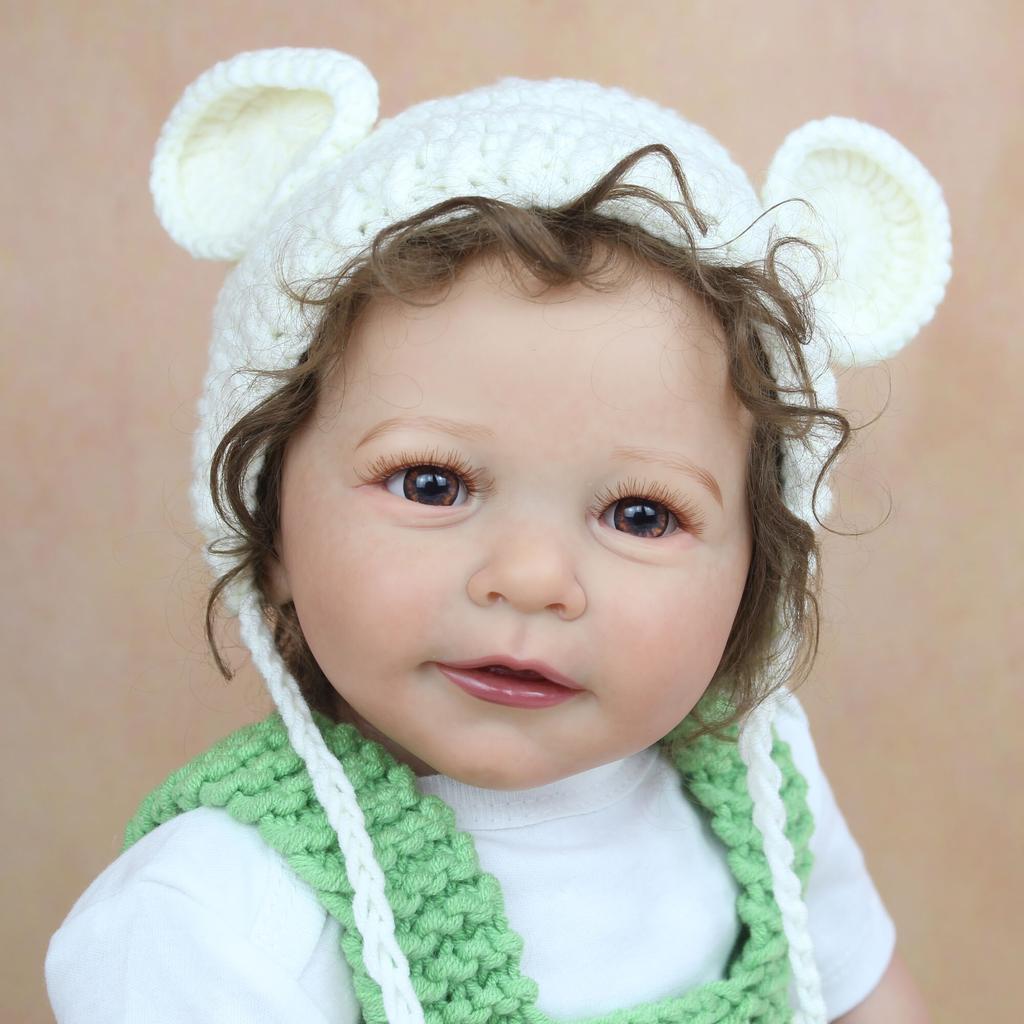 BZDOLL 55 CM 3D-värviga Pehme Silikoonist Reborn Baby Doll Marmorne Nahk Nähtavad Veenid Riidest keha Blond Lisa Tüdruku Mängumaja Mänguasi