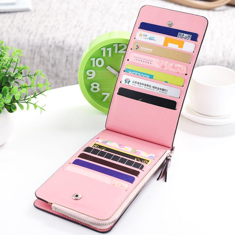 Stylish And Durable Women Fashion Pu Leather Wallet With Multiple Credit Card Slots