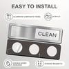 Acrylic Dishwasher Magnet - Easy Slide Clean/Dirty Indicator, Strong & Stylish Kitchen Accessory