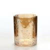 Home Decor Empty Candle Jars/tins With Mercury Glass Material Votive Candle Holder Gold Christmas Candle Holder