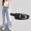 Spring Pu Womens Leather Skinny Belt Metal Pin Buckle Outdoor Leisure Belt Waist