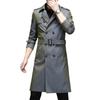 2025 Men's Mid-Length Korean Style Trench Coat - Business Casual Spring/Autumn Jacket
