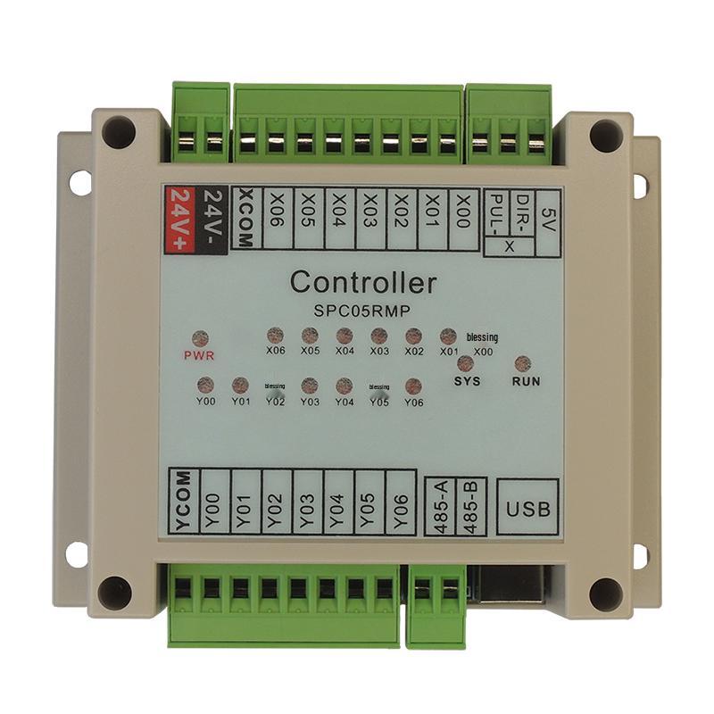 Compact PLC-Driven Single-Axis Stepper Motor Controller with Touch Screen