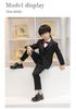 Boys' Black Leather Stage Performance Shoes - Gentleman Style for Spring & Autumn 2026