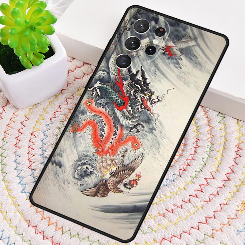 Legendary Chinese Dragon Silicone Phone Case For Samsung Galaxy Note 10 Pro S26 S25 S24 S23 S22 S21 Plus S25Ultra Capa Cover