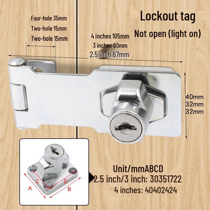 Three-Digit Multi-Purpose Mechanical Password Lock for Cabinets and Drawers