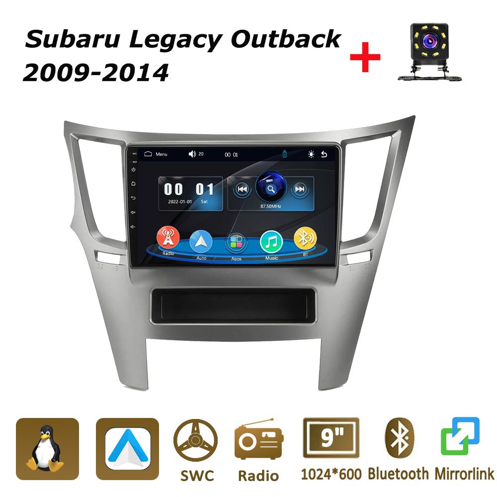 

Icreative Car Radio Multimedia MP5 Player Head Unit Stereo BT For Subaru Legacy Outback 2009-2014 серебряный