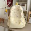 Schoolbag New Solid Color Pony Backpack Female Korean Large Capacity Lightweight Student School Bag High Value Casual Versatile Backpack
