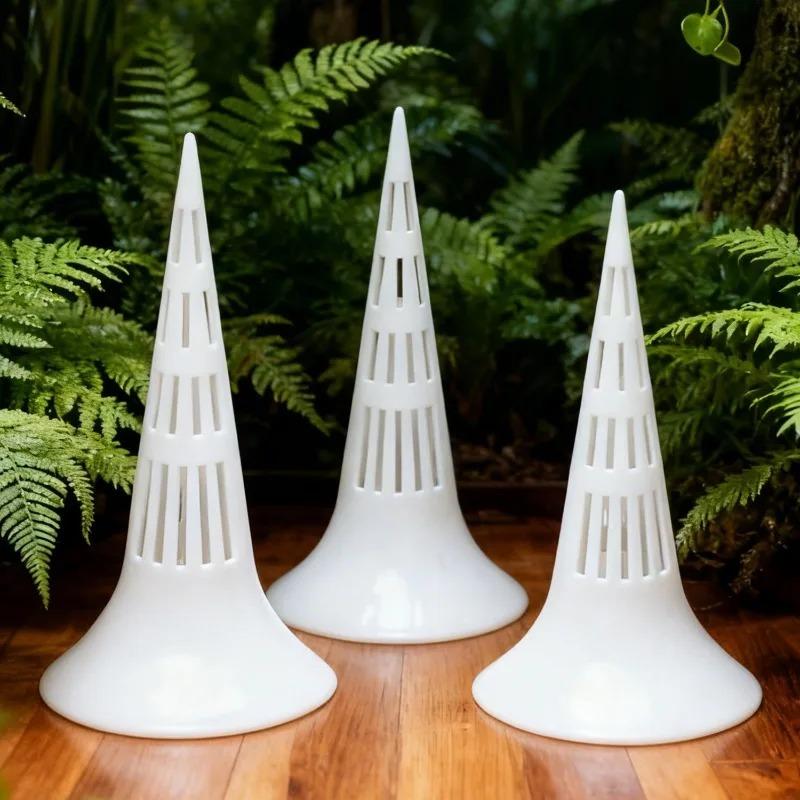 Plant Breathable Watering Device Home Conical Root Protection Tube Plastic Soil Aerator Tube Potted Flower Prevent Root Rot Tool