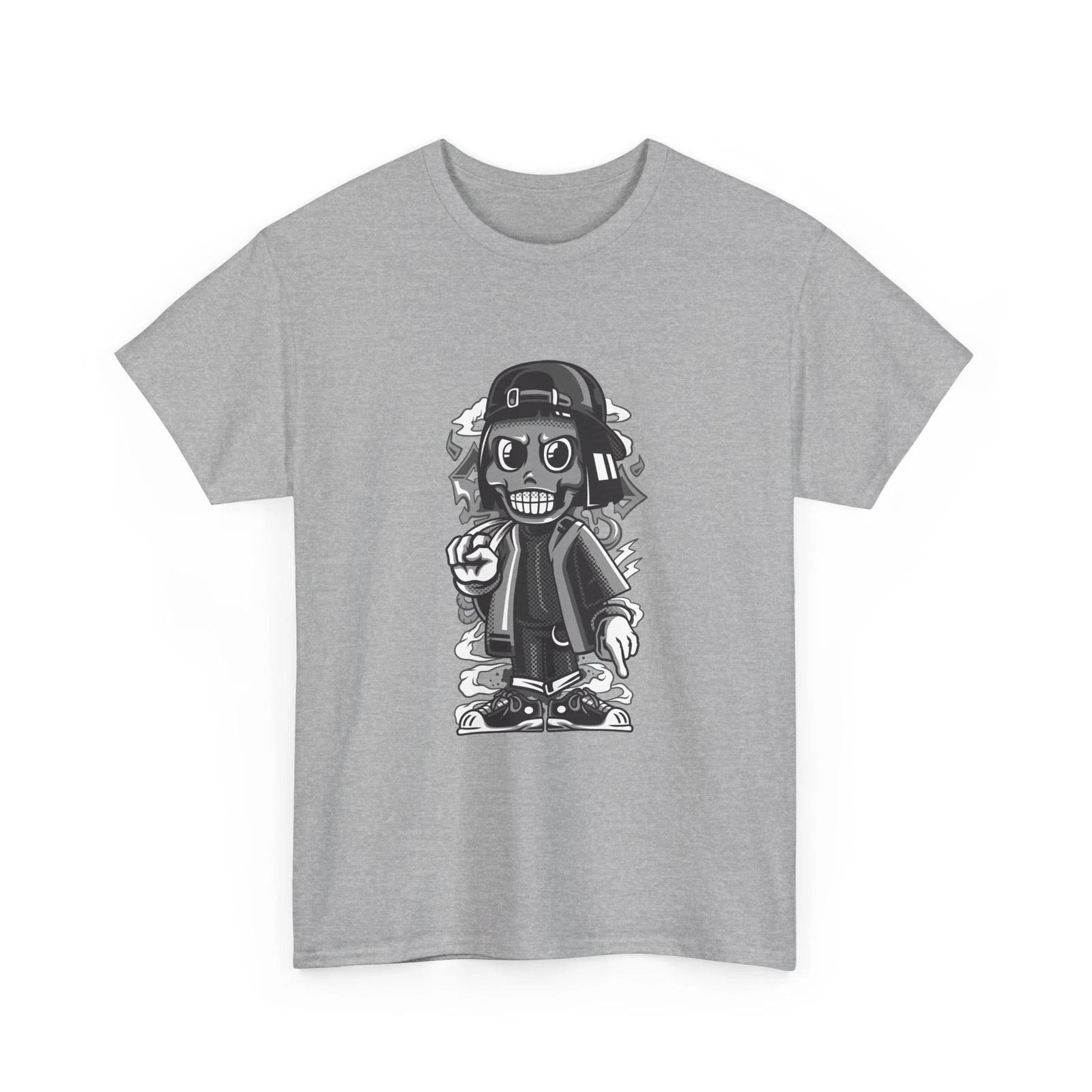 Футболка с персонажем в стиле стритвир | Футболка с графическим изображением скелета-скейтбордиста, Крутая футболка 4XL