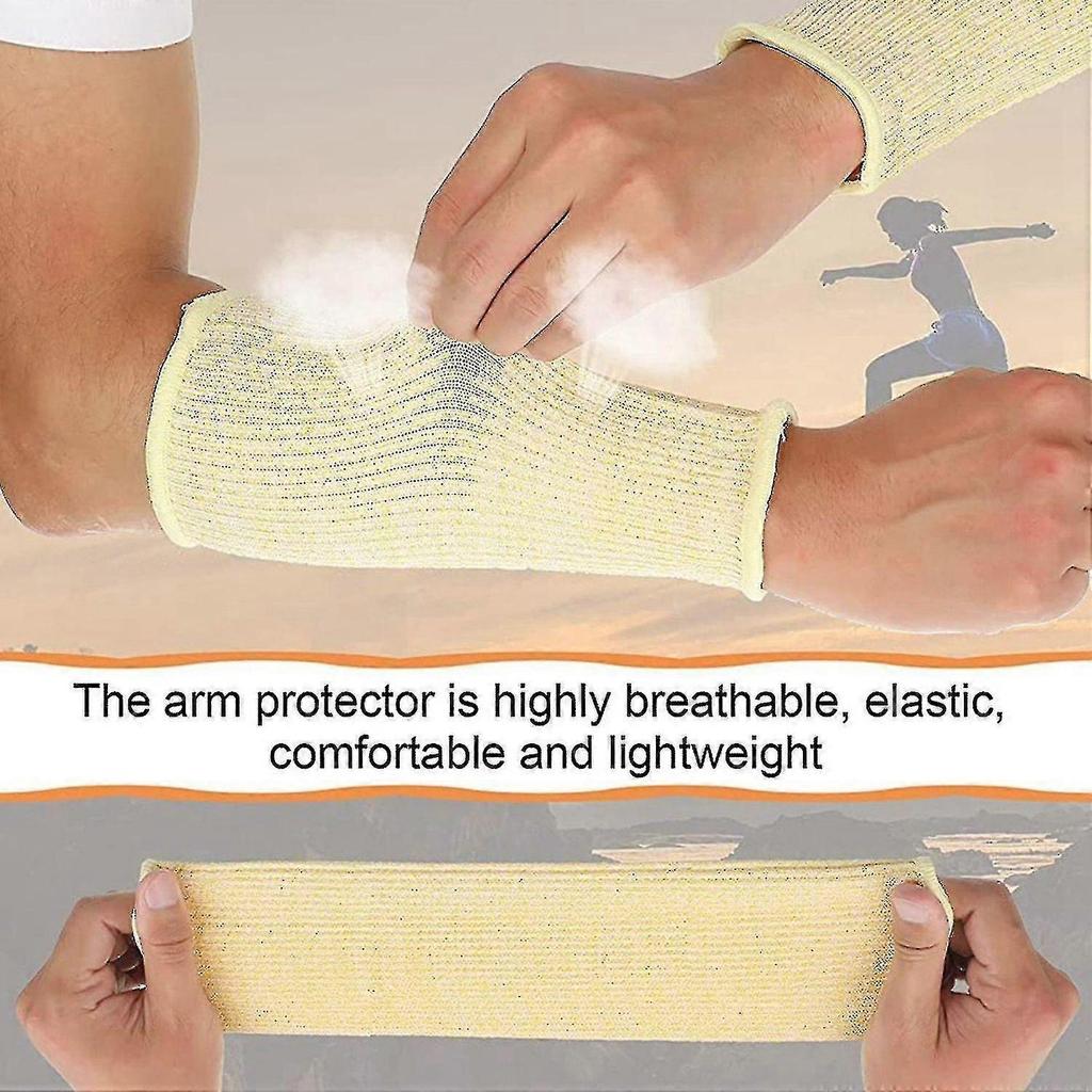 Manchons Résistants aux Coupures et aux Brûlures Protection des Bras pour Peau Fine (4 paires)