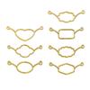 7pcs Metal Wax Seal Molds Gold Wax Seal Mat Wax Seal Molds Kit for Invitations Envelopes Gifts Wine Packaging