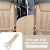 Car Seat Gap Filler Organizer Universal Fit Car SUV Truck Console Side Plug Strip Stopping Phone Key From Falling, Pack Of 2 (Beige)